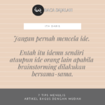7 TIPS MENULIS ARTIKEL DENGAN MUDAH (1)